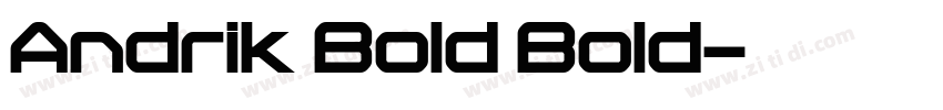 Andrik Bold Bold字体转换
